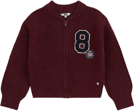 WE Fashion Meisjes gebreid vest met patches