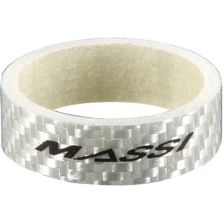 Massi Carbon Spacers 1 1/8 10 Mm 5 Eenheden Wit 1 1/8´´ / 10 mm
