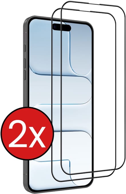 Screenprotector - 2 Stuks - Geschikt voor Apple iPhone Air - Full Cover - Beschermglas - Gehard Glas - Tempered Glass - Screen Protector