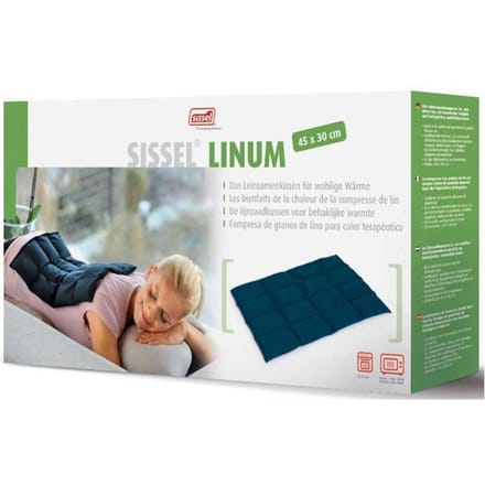 Sissel Warmtekussen lijnzaad Linum 45x30 cm blauw SIS-150.052