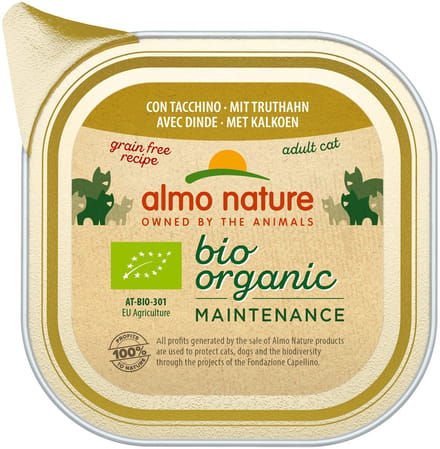 Almo Nature Bio Organic Maintenance - Kalkoen - 19 x 85g