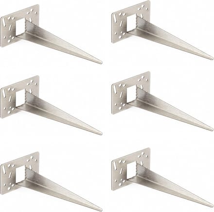 Tuinspiesen - Grondankers - Lampen Bevestigen - Professionele Kwaliteit - 10 x 6 x 18 cm