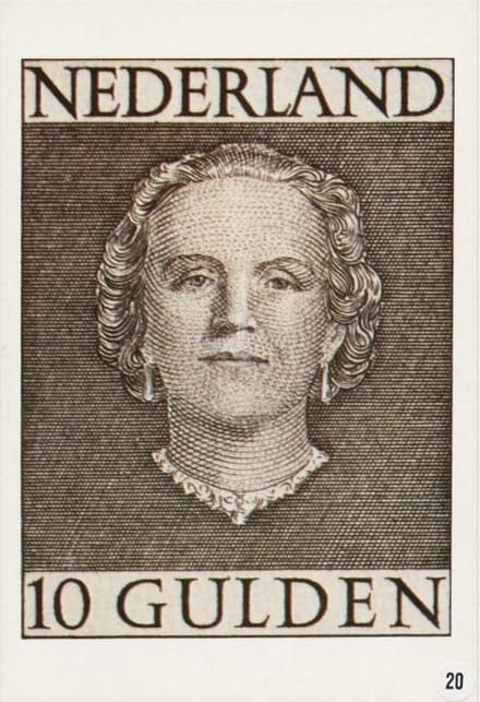 4 briefkaarten Koningin Juliana (serie) 1949