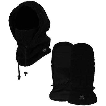Heatkeeper Dames Winter Thermo Set - Balaclava + Wanten - Teddy - Zwart - One Size
