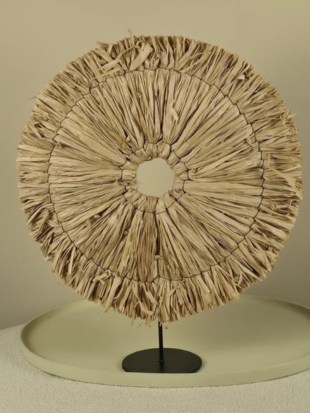 Raffia Decoratie op Standaard - Tess