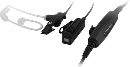 Kenwood KHS-9BL Security oortje 3 draads en speldbevestiging
