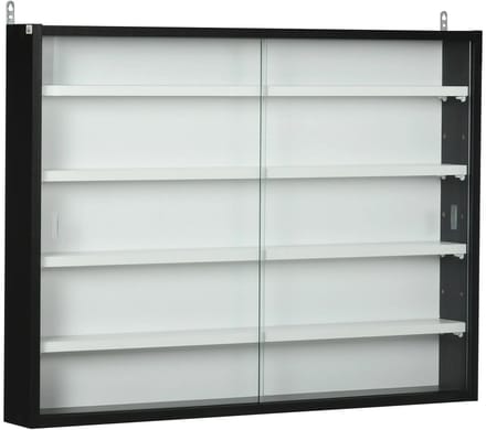 Bresht Vitrinekast - Vitrinekast met glas - Vitrine - Display kast - Glazen schuifdeuren - 4 verstelbare planken -