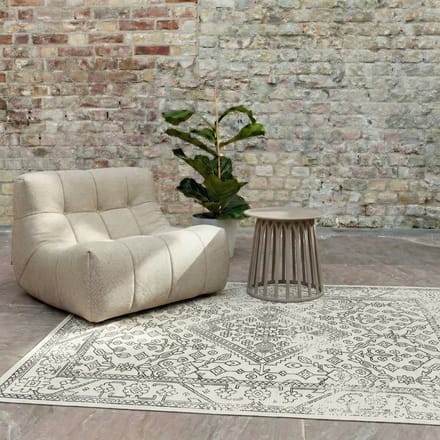 Buitenkleed Nova zwart/wit - Interieur05 - 160 x 230 cm - (M)