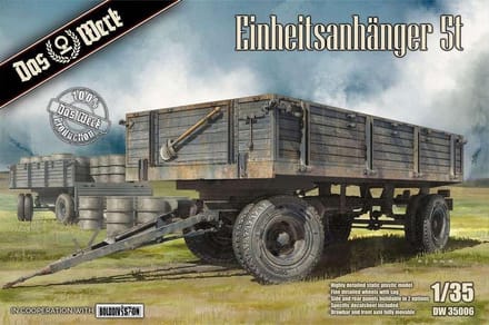 Das Werk Modelbouwpakket Militaire voertuigen - 35006 Einheitsanhänger 5t Plastic - 1:35 - Modelbouw