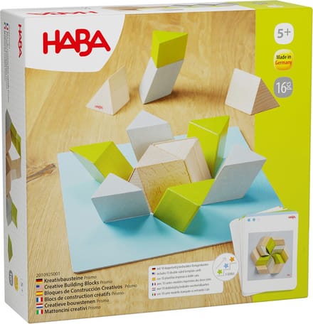 Haba bouwstenen prisma creatief speelgoed voor kinderen vanaf 5 jaar.