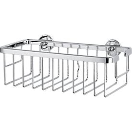 Douchebakje tesa® ALUXX, aluminium, verchroomd, zonder te boren, incl. kleefstrips
