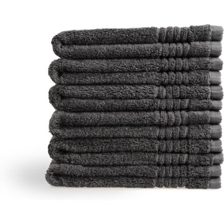 PHLOX Supreme Gastendoekjes 30x50 - set van 6 - Zware kwaliteit 600 g/m2 - Antraciet