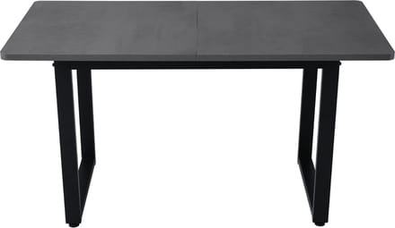 Industrieel Eettafel - Massief Ontwerp & Robuust Metaal Frame - Grijze/Witte Top - Draagt 100 kg