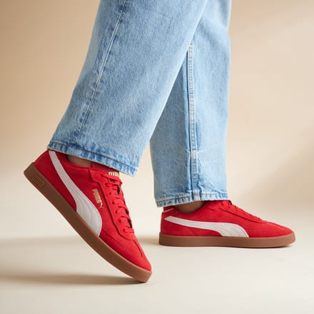 Puma Puma Club II Era Sneakers rood Suede
