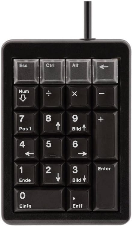 USB keypad zwart slanke compacte toetsenbord voor thuis en kantoor