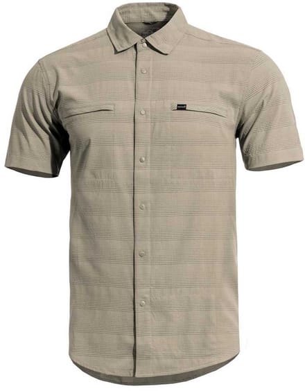 Pentagon Ripple Sunproof Overhemd Met Korte Mouwen Beige L Man