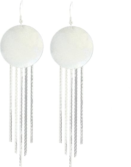 Behave - Lange oorhangers zilverkleur