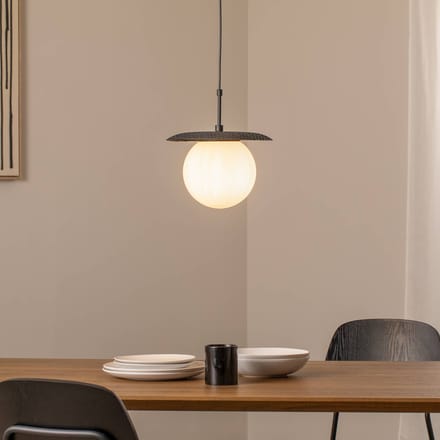 Opviq Hanglamp Anemon, zwart, glas, Ø 30 cm, E27