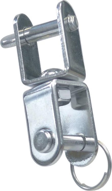 Gaffeloog dubbel vlak 5 mm RVS-304