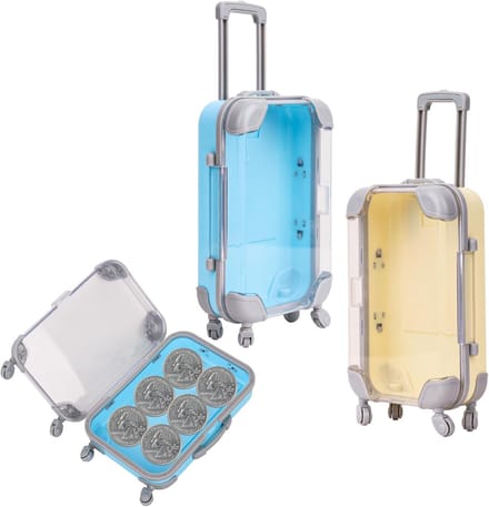 Mini Reis Koffer Spaarpot voor Geldgeschenken - Set van 2