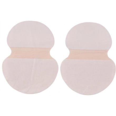 Okselzweetpads Okselantitranspirantsticker Absorberende zweetpads Wegwerpantitranspirant wit