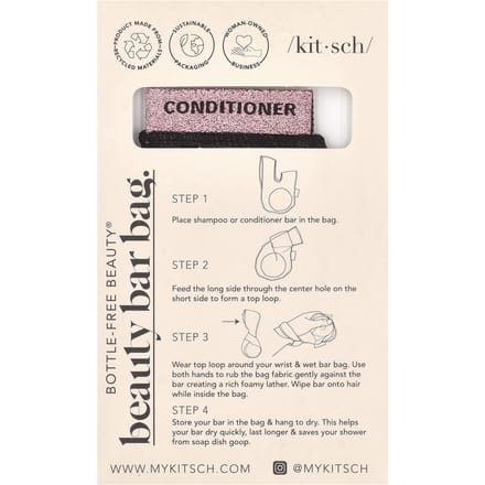 Kitsch, Après-shampoing Barre de Beauté Sac, Noir, 1 Pièce white