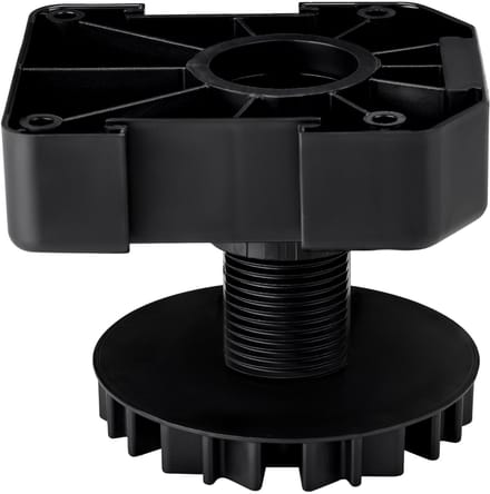 Set van 4 meubelpoten zwart met sokkelhoogte 55 mm