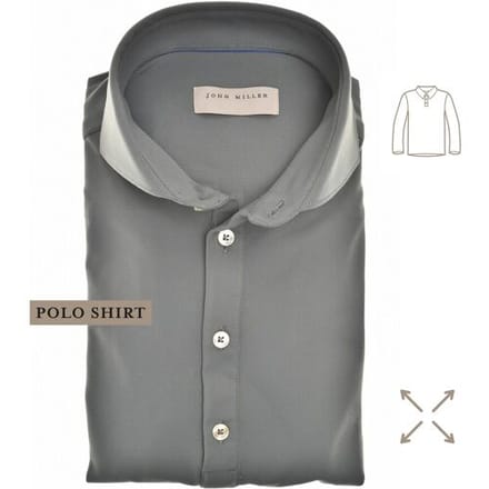 John Miller Polo Hyperstretch Performance Button Donker Groen / male