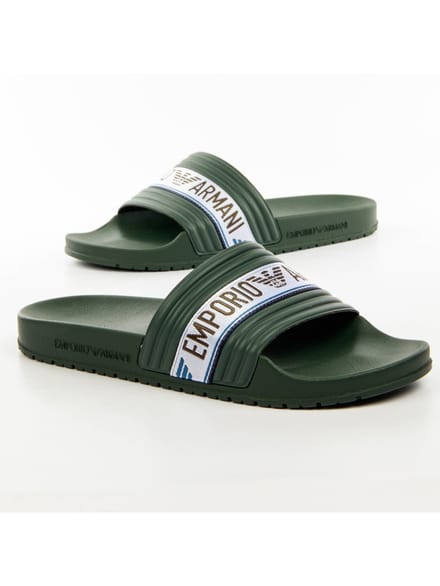 Emporio Armani herenklompen met adelaarsmotief