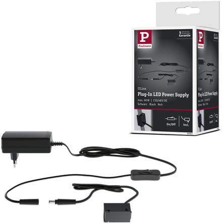 ULine Toebehoren Plug-In Trafo 60VA 230/48V 100 mm Zwart