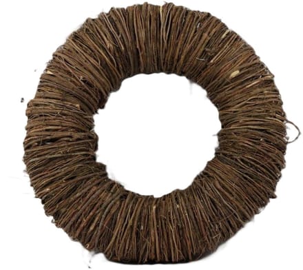 DBT Krans Kerstkrans Mactan Grass Natural -  Bruin - D60cm