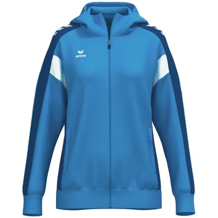 Erima Celebrate 125 Trainingsjack Met Capuchon Dames - Curaçao / New Royal | Maat: 34