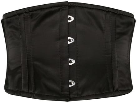 Succubus Clothing Noir Waspie Underbust Corset Zwart