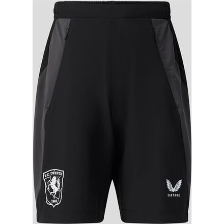 Fc Twente Training 26/27 Coaches Long Line Short Met Zakken - Junior - Zwart