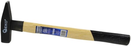 GEKO Locksmith hamer - 300g - Ergonomisch houten handvat - Hoogwaardig koolstofstaal