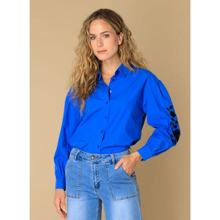 IVY BEAU Eslina Tops - Brilliant Blue - maat 40