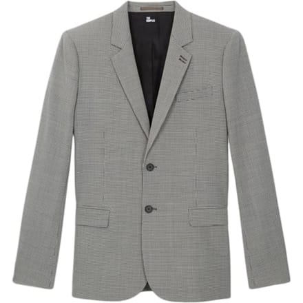 The Kooples Fit Suit Jacket Ecru Black Größe: 44 | Blazer Outlet | Herren | Schwarz