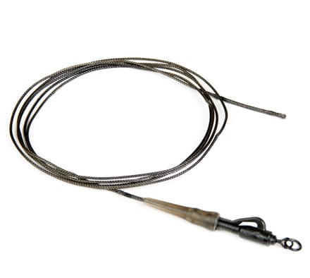 Kable Leadcore Leader Hybrid Lead Clip Ring Swivel 100cm