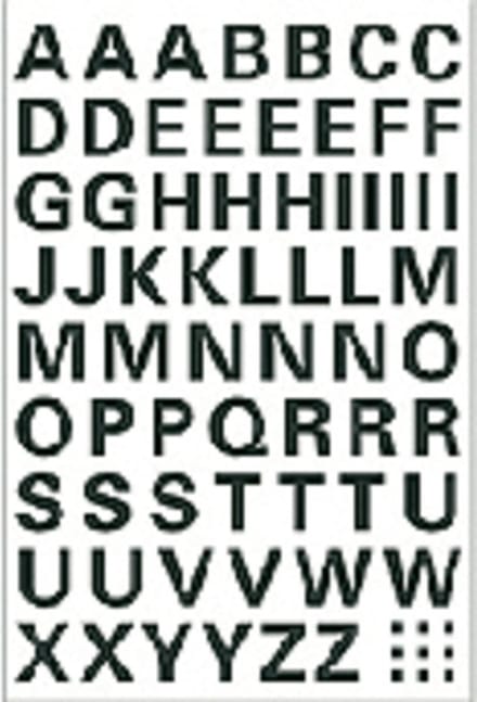 Etiket herma 4158 10mm letters a-z zwart | 10 stuks