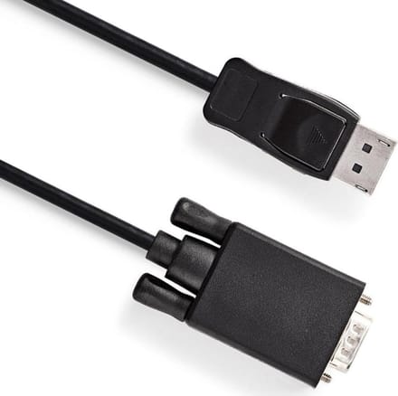 DisplayPort naar VGA kabel - 1920 x 1080 - 2 meter - Zwart - Allteq