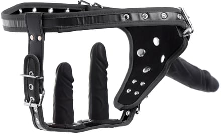 XR Brands AG785 - Double Penetration Strap On Harness