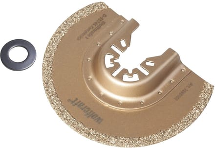 wolfcraft - Segmentzaagblad "PRO" hard metaal-bestrooid, universele centreerhals - 3995000