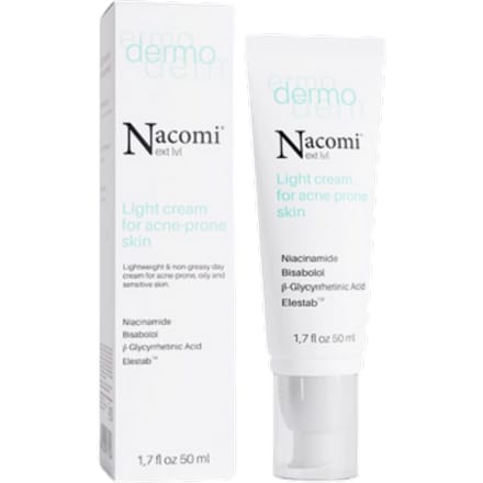 Nacomi Light CrÃ¨me voor de acne gevoelige huid - 50 ml