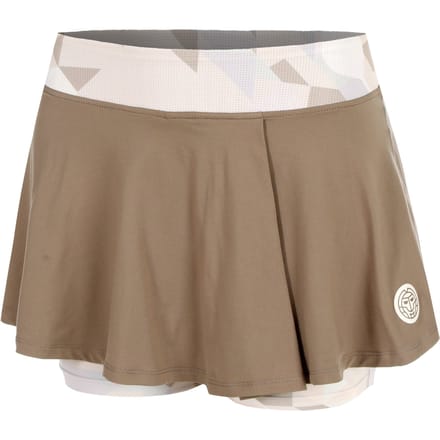 BIDI BADU Paris 2025 Printed Wavy Rok Dames-Bruin,Beige
