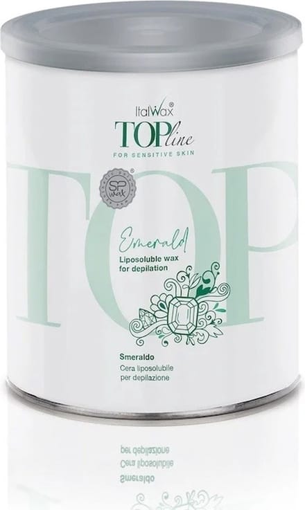 ItalWax Emerald Smaragd Warme Wax 800ml - Professionele Hars voor Gladde Huid