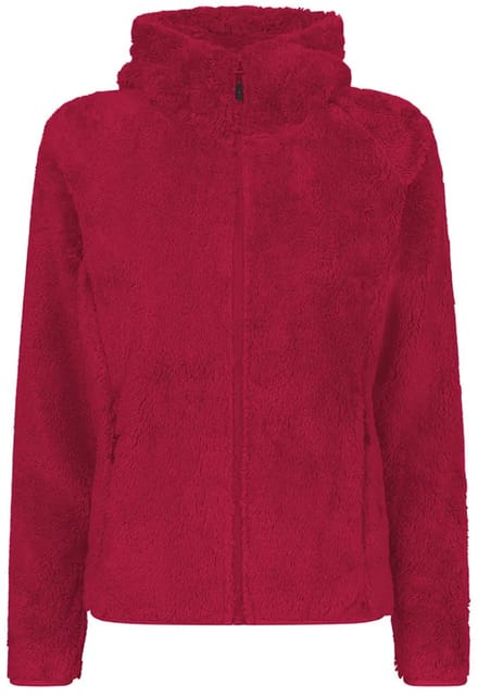Rock Experience Oldy Fleece Met Kap Rood L Vrouw