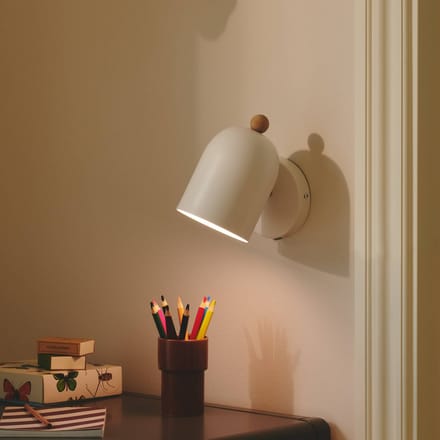 Nordlux Wandlamp Gaston met snoer en stekker, metaal, wit