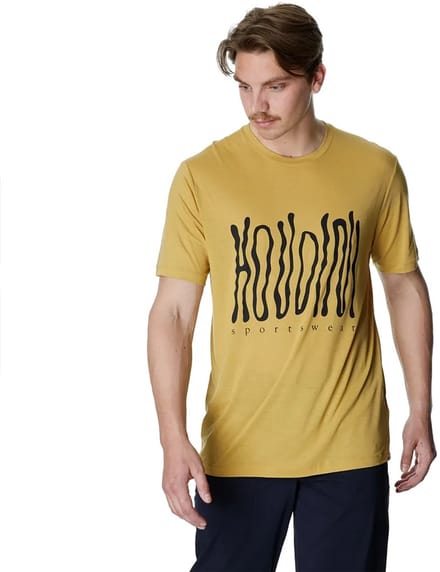 Houdini Tree Message T-shirt Met Korte Mouwen Geel M Man
