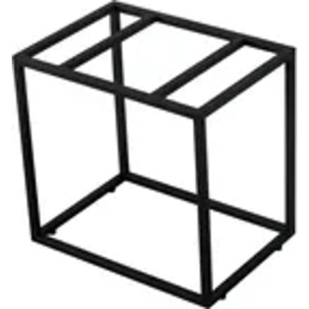 Aquazuro Metalen Frame Napoli - Zwart - Rvs - 40cm