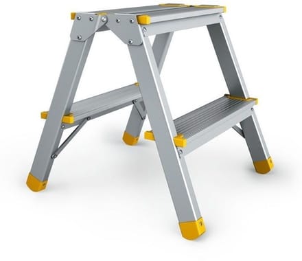 Aluminimum stevige huishoudtrap - Klaptrapje 2x2-Tree